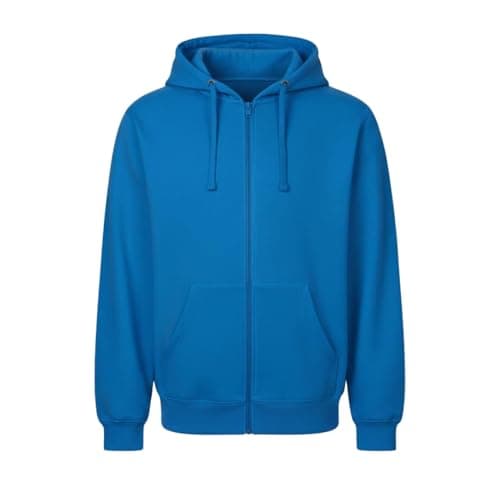 Image of VR2 Denim Mens Plain Fleece Zip UP Hoodie Casual Hoody Hooded Top Sweatshirts Royal Blue