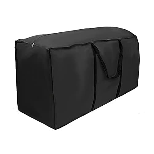 Image of PandaHug Garden Furniture Cushion Storage Bag 173x76x51cm Waterproof Anti-UV Heavy Duty Rip Proof 210D Oxford Fabric Christmas Tree Storage Bag Outdoor Garden Patio Cushion Cover Bags with Handle