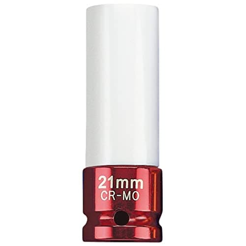 Image of Draper 30640 Hi-Torq Wheel Nut Socket for Alloy Wheels, 21mm, Red