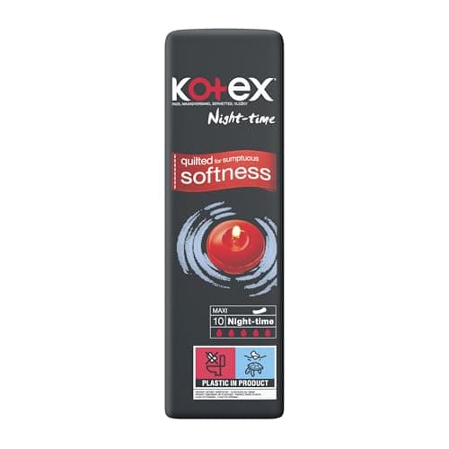 Image of Kotex Maxi Night Time Sanitary Towels 4x10 Pack