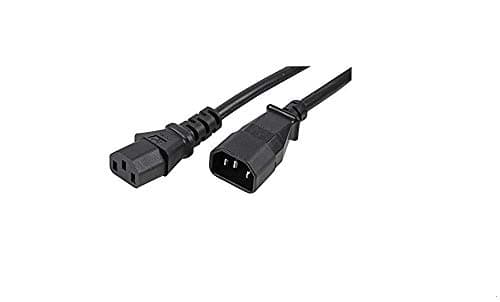 Image of Pro Elec PE01090 IEC C14 Plug To IEC C13 Socket Extension Lead 10A 3m Black