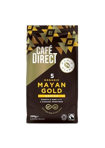 Image of Café Direct Mayan Gold Mexico Organic Fairtrade Whole Bean Coffee 200 g