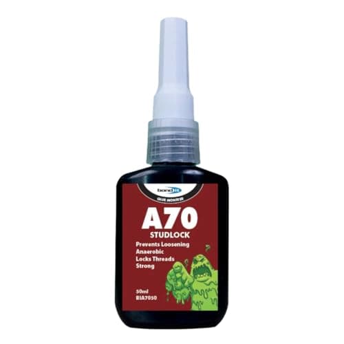 Image of Bond It A70 STUDLOCK Anaerobic Adhesive – Green, 50ml | High-Strength Threadlocker for Permanent Fixing & Sealing | Resistant to Fuels – Oils & Vibration | Metal-to-Metal Retention Sealant