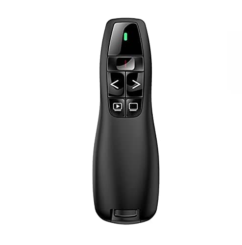 Image of Qui Presentation Clicker Pointer, 328FT Wireless Presenter Remote PPT PowerPoint Clicker, 2.4GHz Presentation Pointer Slide Advancer for Mac, Laptop,