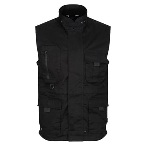 Image of G5 APPAREL Mens Durable Multi-Pocket Utility Waistcoat Casual Workwear Professional Bodywarmer Outdoor Camping Hiking Walking Vest Windbreaker Jacket Cotton Gilet
