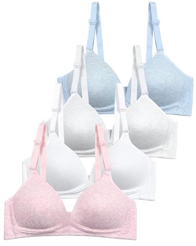 Image of SALIA GIRL Soft Padded Bras for Girls & Teens 12-14, No Wires Cotton Developed Training Bra, 36