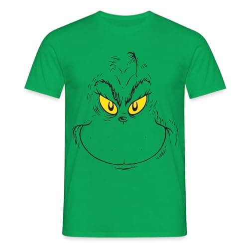 Image of Spreadshirt The Grinch Christmas Costume Men’s T-Shirt, 4XL, Kelly Green