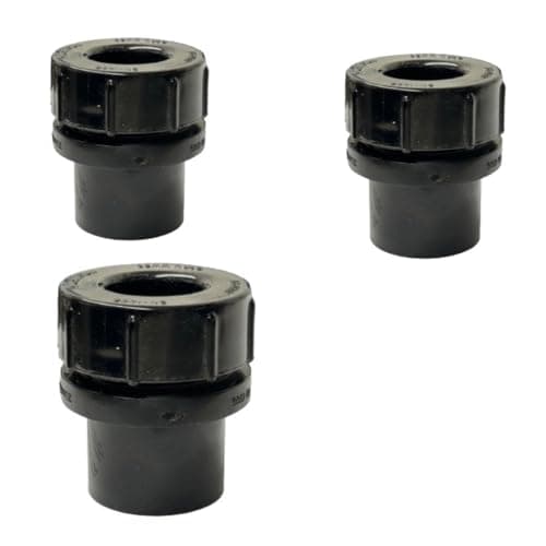 Image of Solvent Weld Waste Access Plug, 40mm, Black, Pipe Fitting, Pack of 3