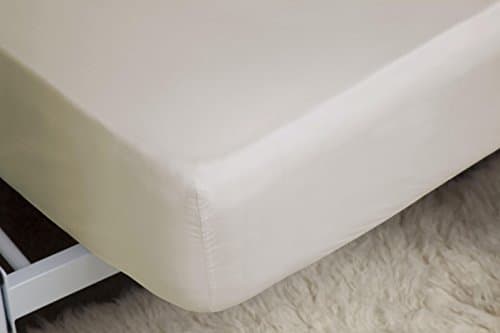 Image of Belledorm Ivory Fitted Sheet, 100% Cotton, 200 Thread Count Percale (Double) 30cm (12”) Deep