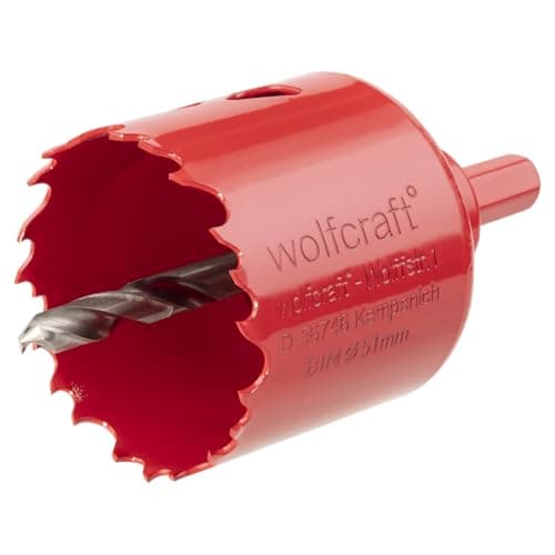 Image of wolfcraft Bi-Metal Hole Saw, Ø 51 mm I 5471000 I For drywall materials, wood, plastics and metals, cutting depth 40 mm