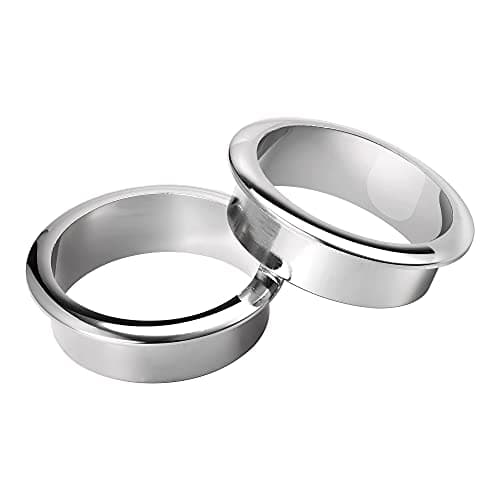 Image of sourcing map Desk Grommet 50mm for Organizing and Protecting Cord Nylon Silver Tone Pack of 3