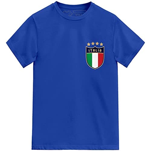 Image of Kids Italia Football Shirt Italy (Royal Blue, 9-11 Years)