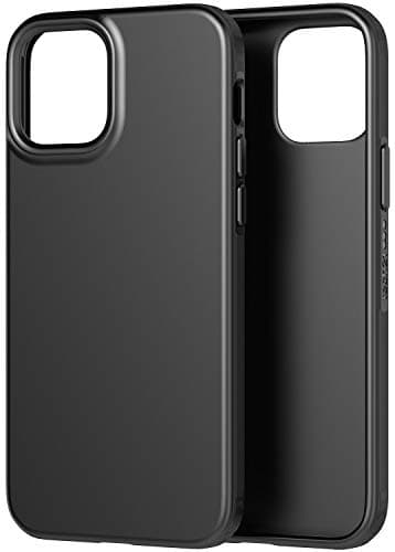 Image of tech21 Evo Slim for Apple iPhone 12 Pro Max 5G - Germ Fighting Antimicrobial Phone Case with 8 ft. Drop Protection,Charcoal Black - 6.7 inches