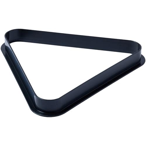 Image of POWERGLIDE Plastic Triangle Ball Rack | Snooker, Pool or Billiards | 10 x 1 1/2 ins (38 mm) Balls Capacity | Black