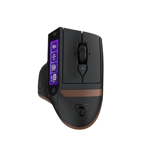 Image of Turtle Beach Command Series MC7 Wireless Gaming Mouse - Built‑In Touchscreen Command Display, True 8K Polling, Owl‑Eye 30K DPI Optical Sensor, Tri‑Mode Connectivity, Titan Optical Switches