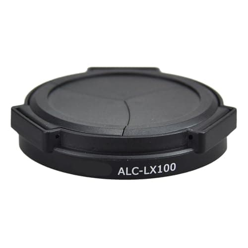 Image of Auto Lens Cap，Compatibility For Panasonic Lumix DMC-LX100 LX100II Leica D-LUX 8 7 (Typ 109) Replaces DMW-LFAC1 Cover(Black)