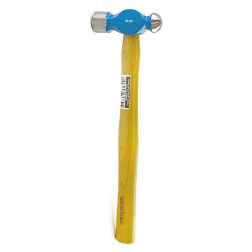 Image of 16oz Hickory Ball Pein Hammer Wooden Hickory Handle Shaft Engineers TE910