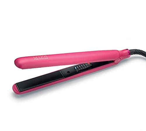 Image of Diva Pro Styling Digital Straightener and Styler Magenta with Macadamia Argan Oil and Keratin Infused Ceramic Plates