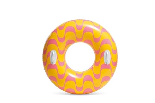Image of Intex 59256 - Wavy Dreams Swim Ring with Handles, 91 cm (Assorted Color)