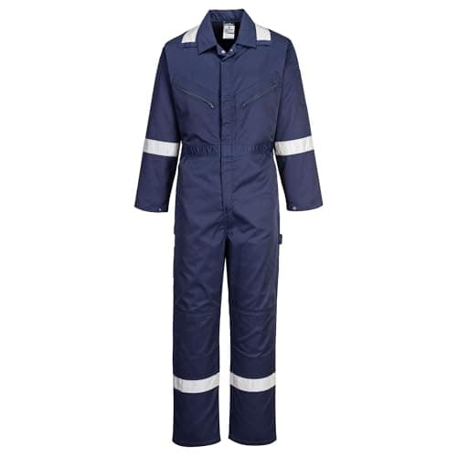 Image of Portwest F813 Iona Polycotton Safety Work Coverall Navy, XX-Large
