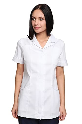 Image of Mirabella Health & Beauty Women's Nightingale Healthcare Tunic Uniform White 12 UK