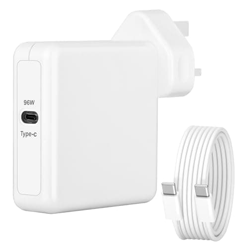 Image of MacBook Charger for MacBook Pro, MacBook Air, Mac Laptop USB C Charger, Computer Notebook Power Adapter 96W Mac Book Pro USBC Plug, Included Type C Charger Cable