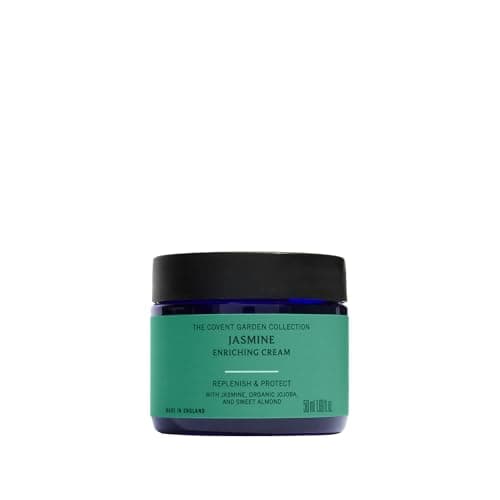 Image of Neal’s Yard Remedies | Jasmine Enriching Cream | Natural Face Moisturiser for Dry Skin with Jojoba Oil and Vitamin E | Vegan Moisturiser | 50g