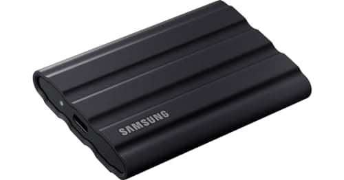 Image of SAMSUNG T7 Shield Portable Solid State Drive USB 3.2 1TB, IP65 Water Resistant, External SSD Compatible with PC/Mac/Android/Gaming Consoles, MU-PE1T0S/WW, 2023, Black