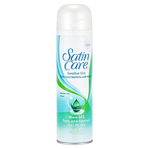 Image of Gillette Satin Care Pure & Delicate Shave Gel 200ml Pack of 2 | Women’s Sensitive Skin Shaving Gel | Smooth Glide Formula for Soft & Irritation-Free Shave