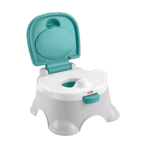 Image of Fisher-Price 3-in-1 Toddler Potty Training Chair and Stepstool with Removable Toilet Ring and Washable Bucket, GYP61