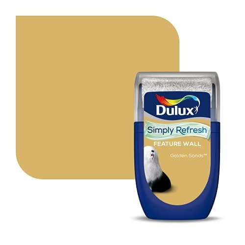 Image of Dulux Simply Refresh Feature Wall Matt Emulsion Paint - Golden Sands - 30ML, Tester, 5569264