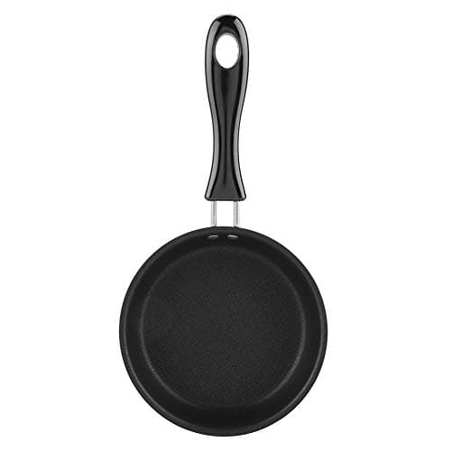 Image of Lwuey Mini Frying Pan for One Egg, 12cm Nonstick Single Serve Skillet for Pancake Breakfast Heat Resistant Handle Dishwasher Safe for Gas Induction Hob Small Compact Cookware Kitchen Essential