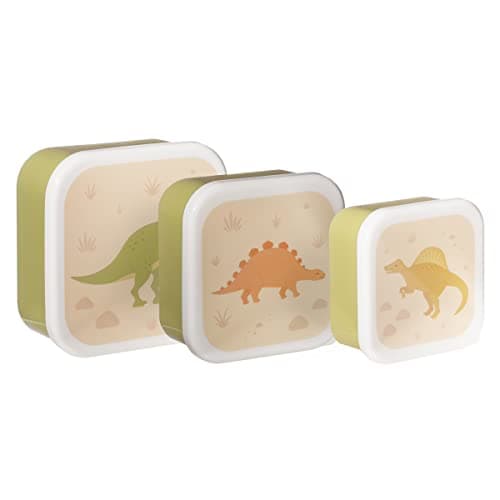 Image of Sass & Belle Desert Dino Lunch Boxes - Set of 3
