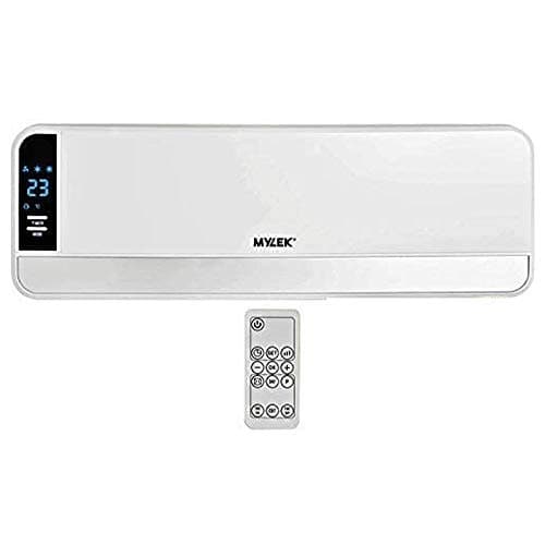 Image of MYLEK Overdoor Heater 2kW Electric Downflow Over Door Air Curtain And Fan with Thermostat, LED Display, Timer & Remote Control - Lot20 Compliant