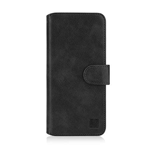 Image of 32nd Essential Series 2.0 - Book Wallet PU Leather Flip Case Cover For Samsung Galaxy XCover 4 & XCover 4S, Design With Card Slot and Magnetic Closure - Black