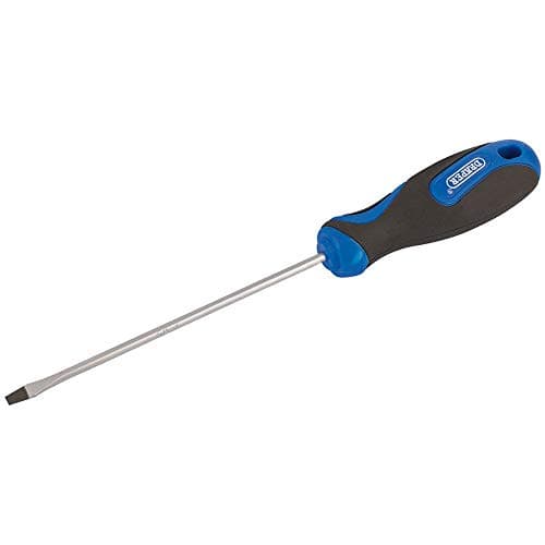 Image of Draper 48920 Plain Slot Screwdriver with Soft Grip Handle, 3.2mm x 100mm