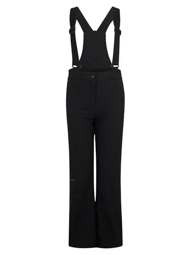 Image of Ziener Girls AFIA-Z Ski Trousers/Snow Trousers Waterproof Straps Black 176