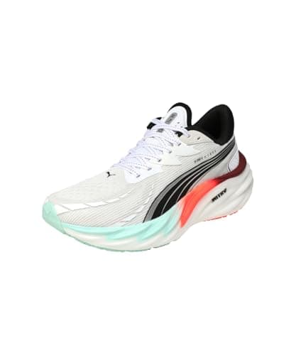 Image of Puma Velocity Nitro 4 Trainers Womens Road Running Shoes Hyrox White/Red 8 UK