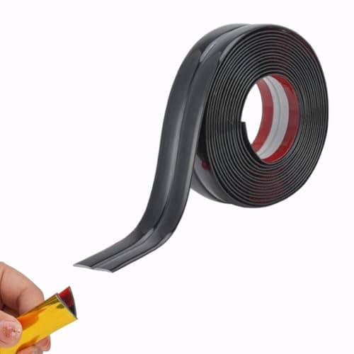 Image of 3M/10FT Inside & Outside Corner Trim, Peel and Stick Wall Molding Trim, Flexible Corner Angle Trim, Self Adhesive Wall Corner Guard Edge Protector for Windows, Tables & Corners (4CM/Bright Black)