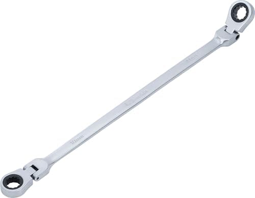 Image of BGS 1541-10X11 | Double Swivel Head Ratchet Wrench | 10 x 11 mm
