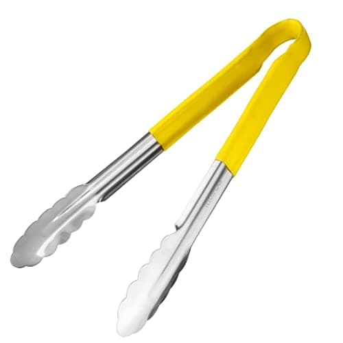 Image of Hygiplas Colour Coded Serving Tong Yellow - 300mm
