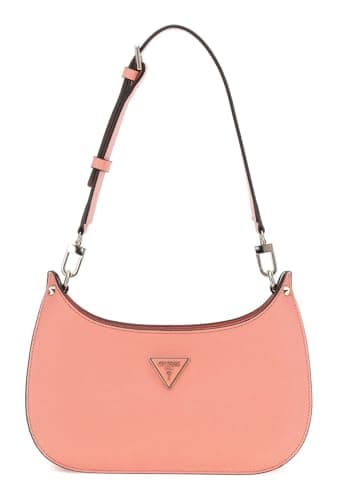Image of GUESS Meridian Mini Top Zip Shoulder Bag Coral, coral, One size