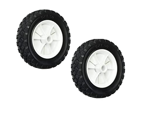 Image of Set Of 2 150mm Semi Pneumatic Multi Purpose Wheels Rubber Replacement Tyre For Hobby Cart Toy Truck Building Trolley Cart Lawnmower Wheelbarrow Wheel