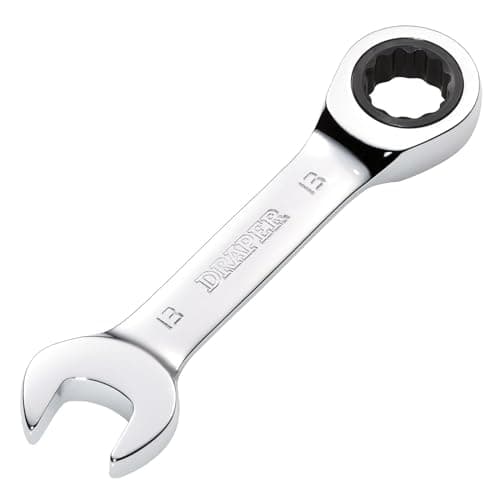 Image of Draper 27891 HI-TORQ Metric Stubby Ratchet Combination Spanner, 13mm