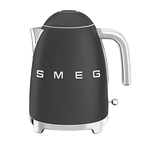 Image of Smeg 50’s Style Jug Kettle, Soft Opening, 360 Swivel Base, Anti-Slip Feet, 300W, 1.7L, Matte Black