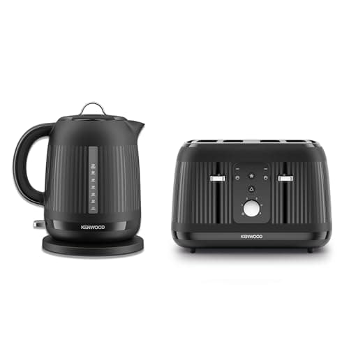 Image of Kenwood Dawn Electric Kettle With Kenwood Dawn Toaster, 4 Slot Toaster