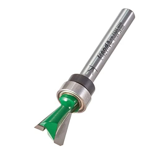 Image of Trend CraftPro Dovetail Router Cutter, 1/4 Inch Shank, 12.7mm Cut Diameter & 104 Degree Spur, Tungsten Carbide Tipped, C162X1/4TC