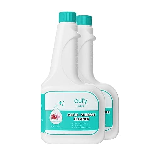 Image of eufy RoboVac Hard Floor Cleaning Solution (2 Bottles), Compatible with X10 Pro Omni, C20 Omni, X9 Pro, X8 Pro Series, L60 Hybrid Series, 16 fl oz / 473 ml, Floor Cleaner