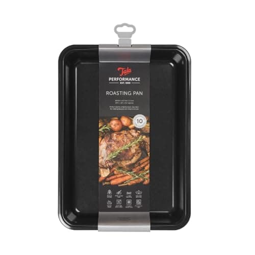 Image of Tala Performance Large Roaster with Pouring Lip, Professional Gauge Carbon Steel with Eclipse Non-Stick Coating 34.5x24.3x6.10 cm