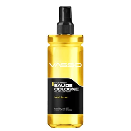 Image of Vasso Fresh Lemon Cologne | Aftershave Spray Cologne | Relaxing Refreshing Traditional Turkish Eau de Cologne | 370 ml
